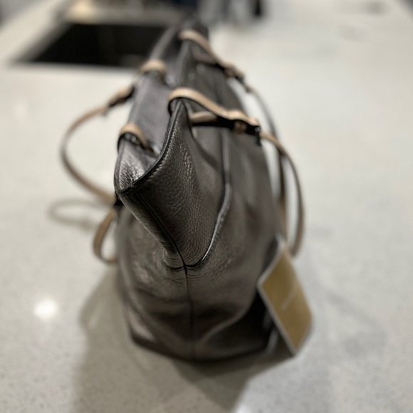 MICHAEL Michael Kors Metallic Silver/Gray Tote Bag - Picture 5 of 17